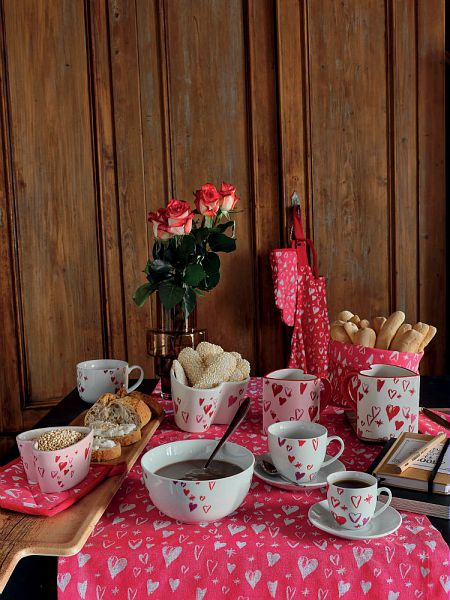 Cestino Pane Amore Tognana 18cm - Cotone Riciclato Linea Textile