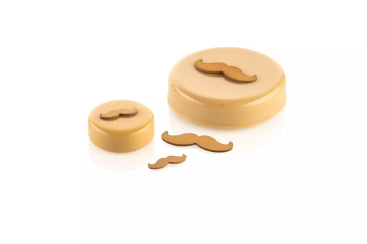 Chablon Mustache Silikomart Professional Set 2 Stampi Decorazioni Baffi