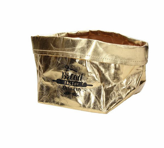Cestino Papier Gold Tognana 15x15cm - Carta Oro Linea Bag