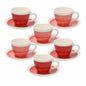 Set 6 Tazzine Caffè 80 cc con Piattino Tognana Pompei - Casa & Stile