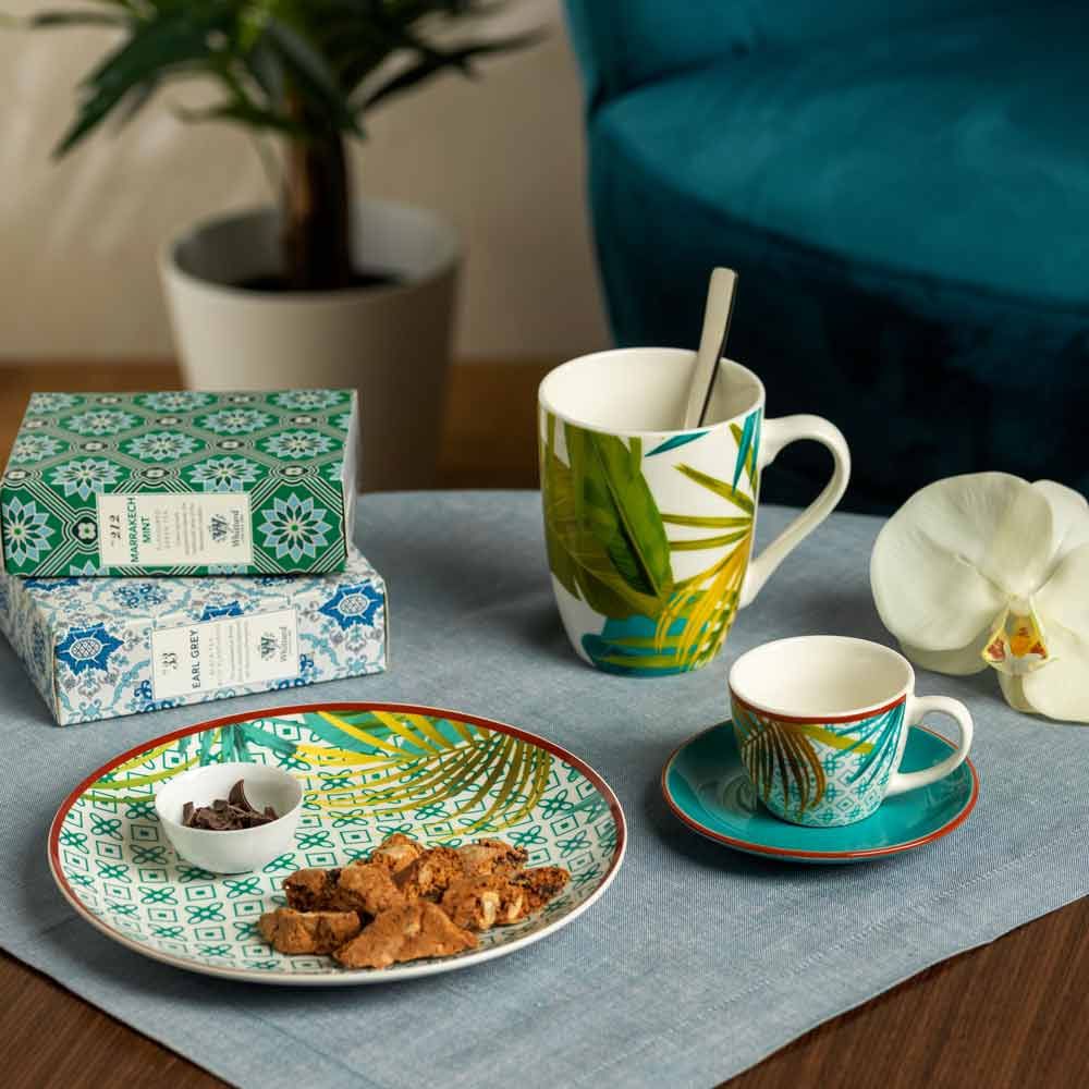 Set 6 Tazzine Caffè con Piattino Metropolis Jungle - Casa & Stile