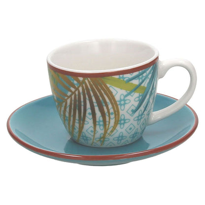 Set 6 Tazzine Caffè con Piattino Metropolis Jungle - Casa & Stile