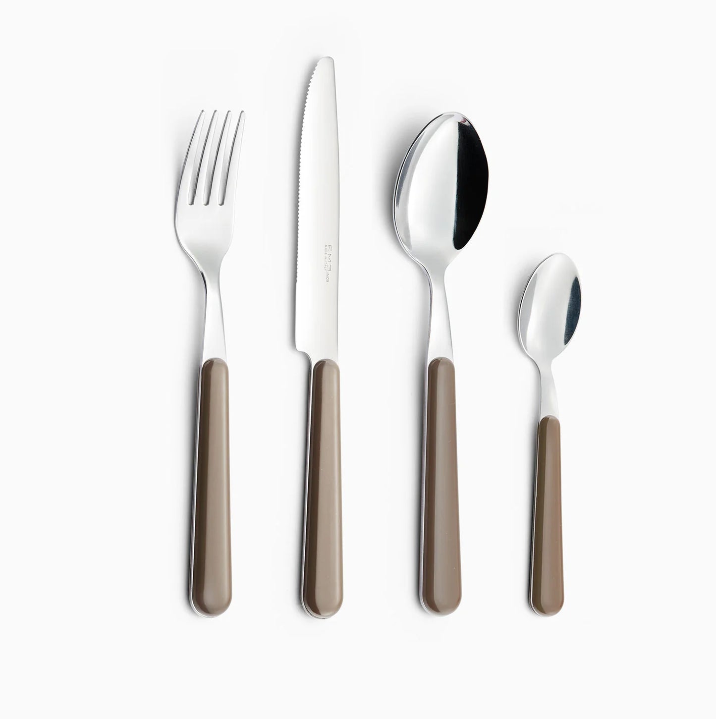 Set Posate 24 pz  Eme Brio Nocciola 99 Acciaio Inox - Casa & Stile