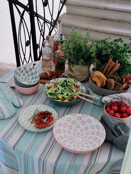 Tovaglia Cotone Multicolor 140x140 cm Tognana Jardin - Casa & Stile