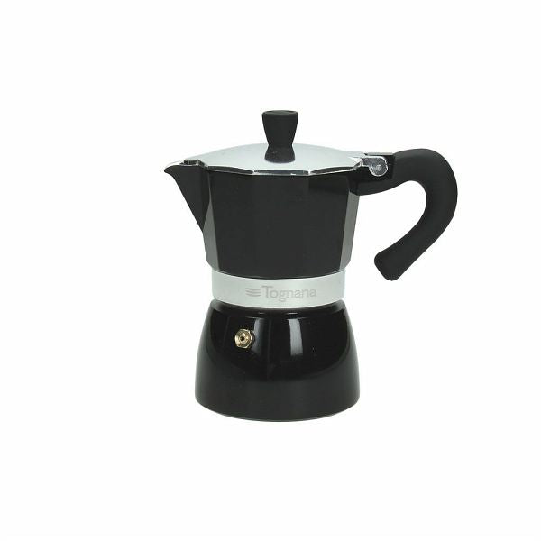 Caffettiera Coffee Star 6 Tazze Tognana Nera - Alluminio Linea Grancucina Moka Italiana