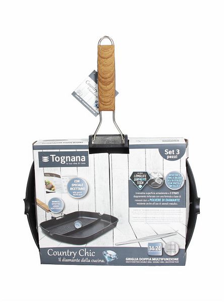 Set Grigliatura Multifunzione 24cm Alluminio Tognana Country Chic