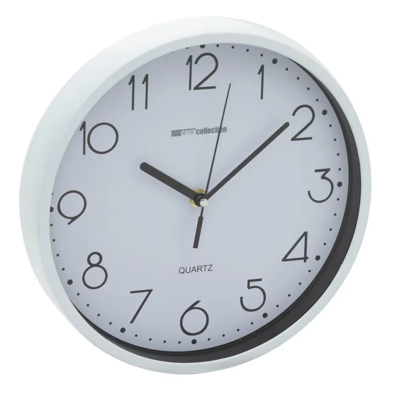 Orologio da Parete POP 25 cm – Design Moderno in Plastica Bianca