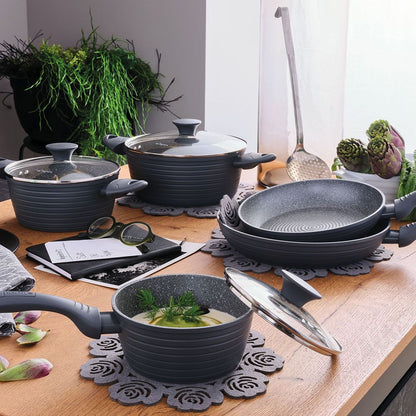 Coperchio in Vetro Trasparente 24 cm Bordo Acciaio Tognana Cooking Circle