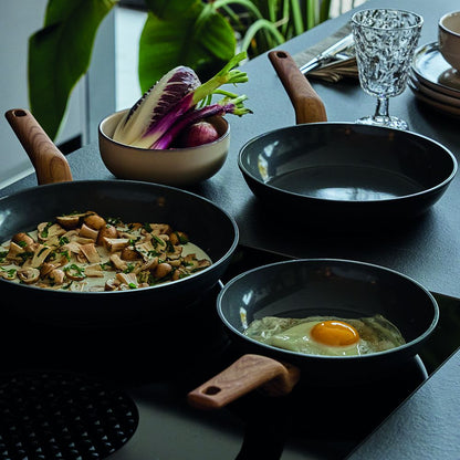 Batteria Pentole e Padelle 8 Pezzi T-Care My Cooking - Alluminio Riciclato PFAS Free Tognana